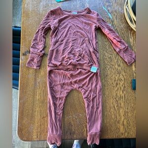 Ready Set Romper long sleeve rust